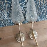 Brass wall lamps 60s