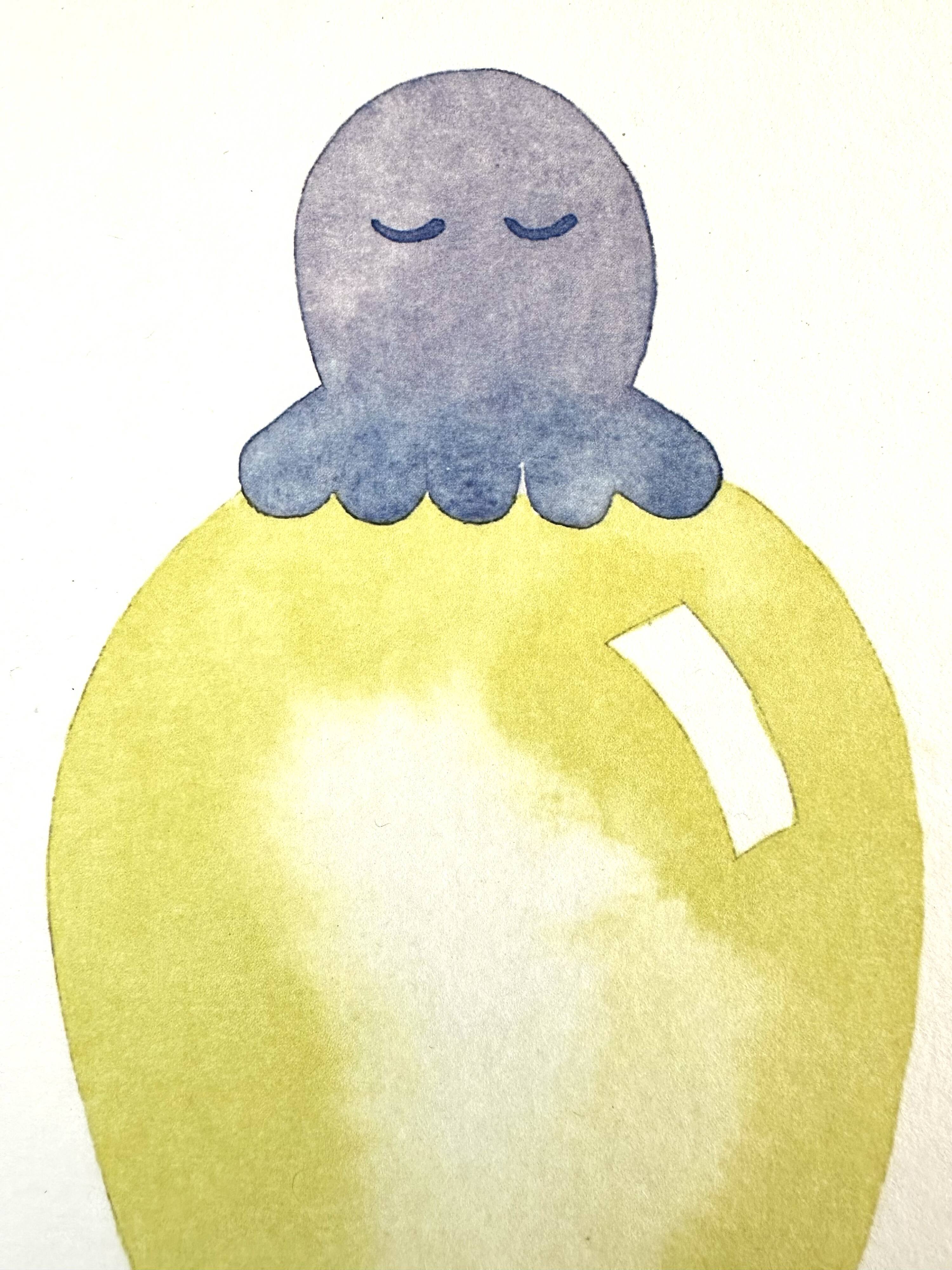 A3 octopus child illustration