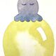 A3 octopus child illustration