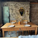 Old solid wood table