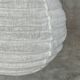 Small Japanese-style natural rattan and linen pendant light in the shape of a drop H40 D35