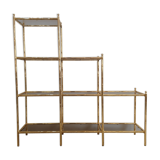 Shelf "false bamboo" 80 years gold metal