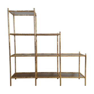 Shelf "false bamboo" 80 years gold metal