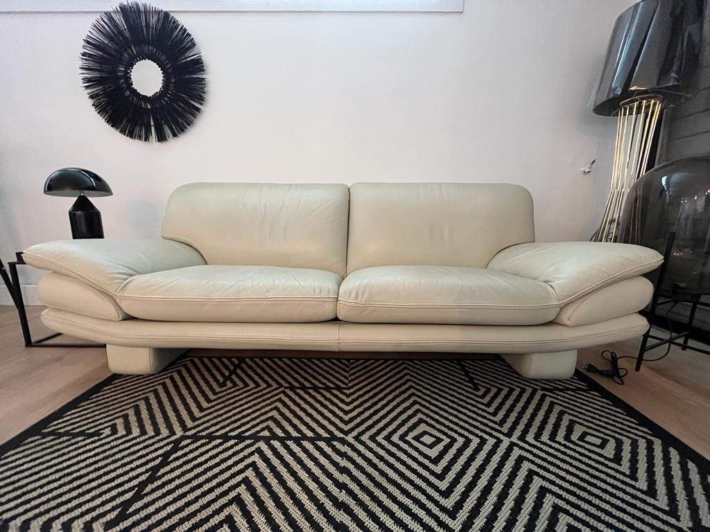 3 seater leather sofa