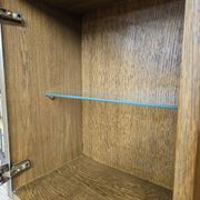 Wall shelf display cabinet library 1970