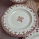 Set of 5 deep plates Terre de Fer Clairefontaine Rouen sepia 19th century