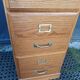 Oak curtain binder notary furniture 4 drawers