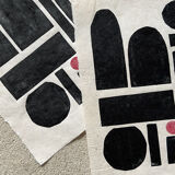 Original Lino print "Ex Centro"