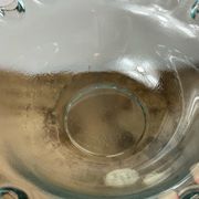 Blown glass salad bowl