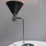 Desk lamp 1970 black and chrome
