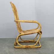Fauteuil en rotin italien des années 1960.