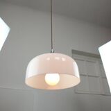 Space Age White Pendant Lamp from Guzzini, 1960s
