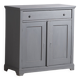 Small antique two-door chest of drawers (circa 1920) #14