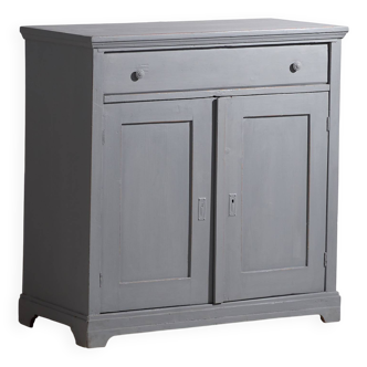 Small antique two-door chest of drawers (circa 1920) #14