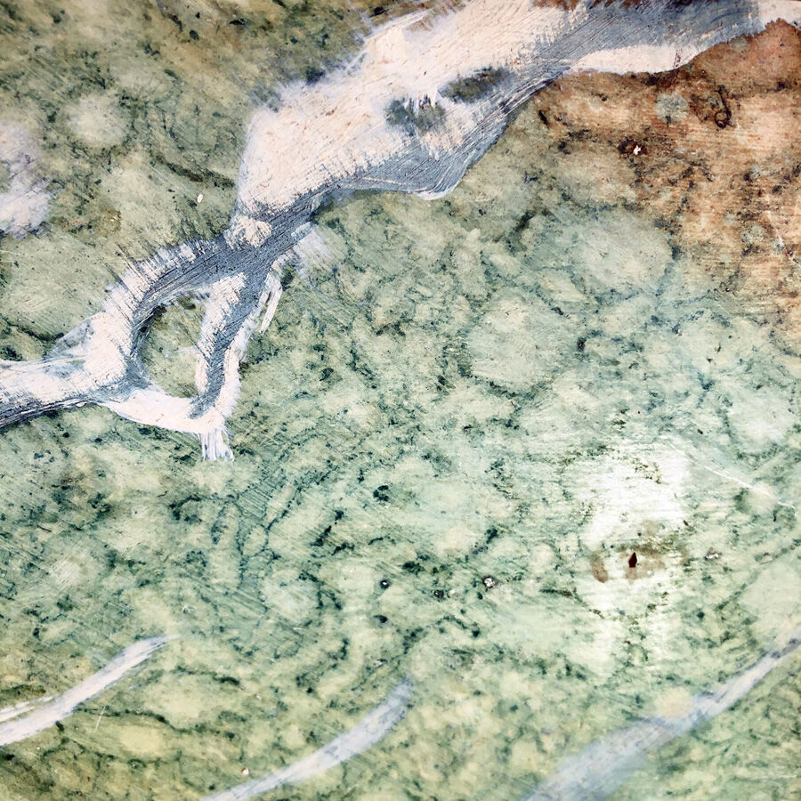 Ancient triptych mirror