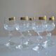 6 port glasses in Bohemian crystal Czechoslovakia