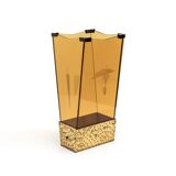 Attributed Pierluigi Colli MidCentury, Glass Umbrella Stand, Cristal Art