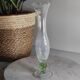 Vase tulipe verre craquelé