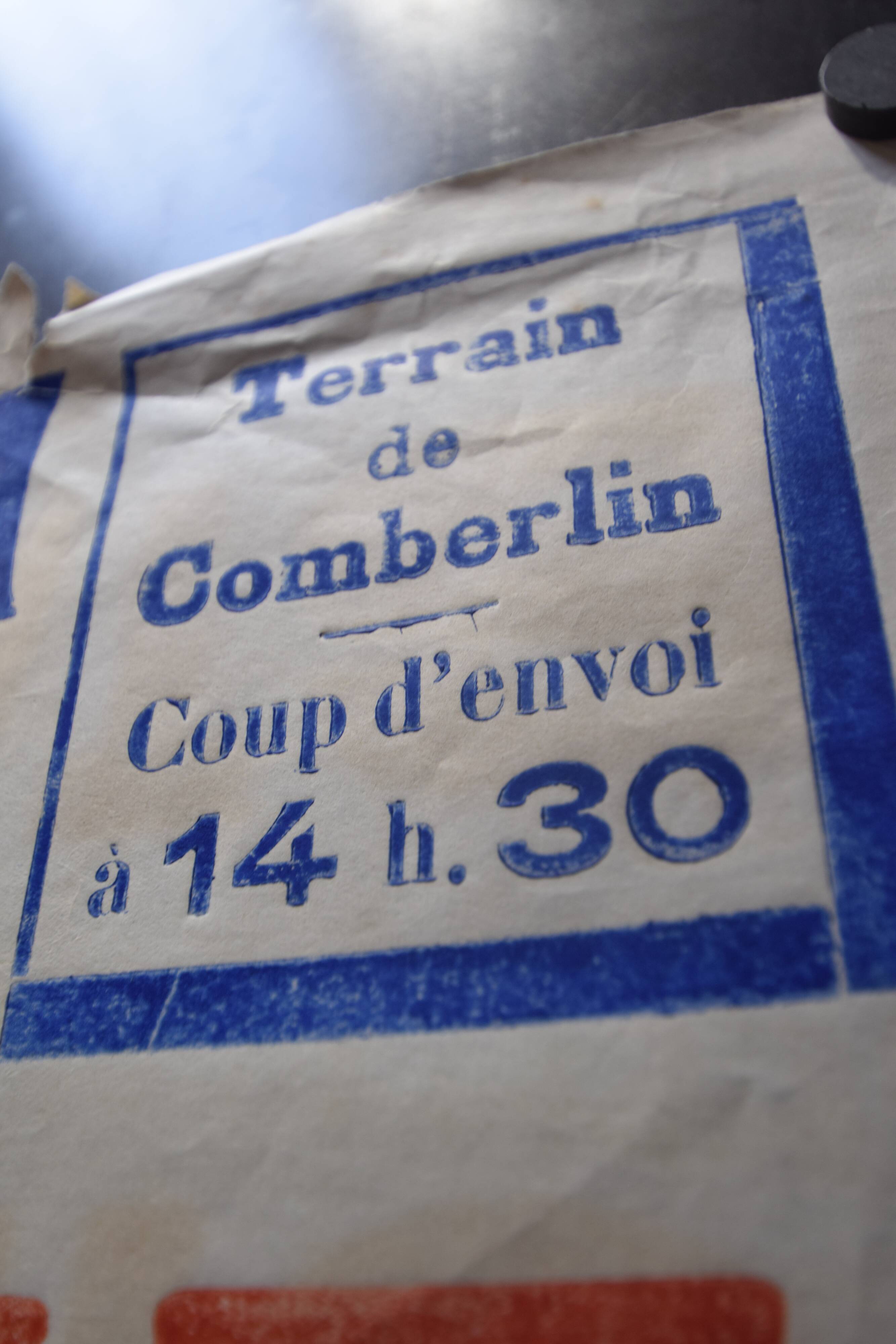 "Rugby Match" poster - City of Langon - 1930s