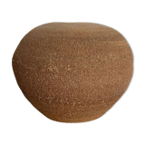 Terracotta ball vase, ocher color