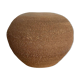 Vase boule terre cuite, couleur ocre