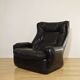 Orchidée leather armchair by Michel Cadestin for Airborne, France 1970's
