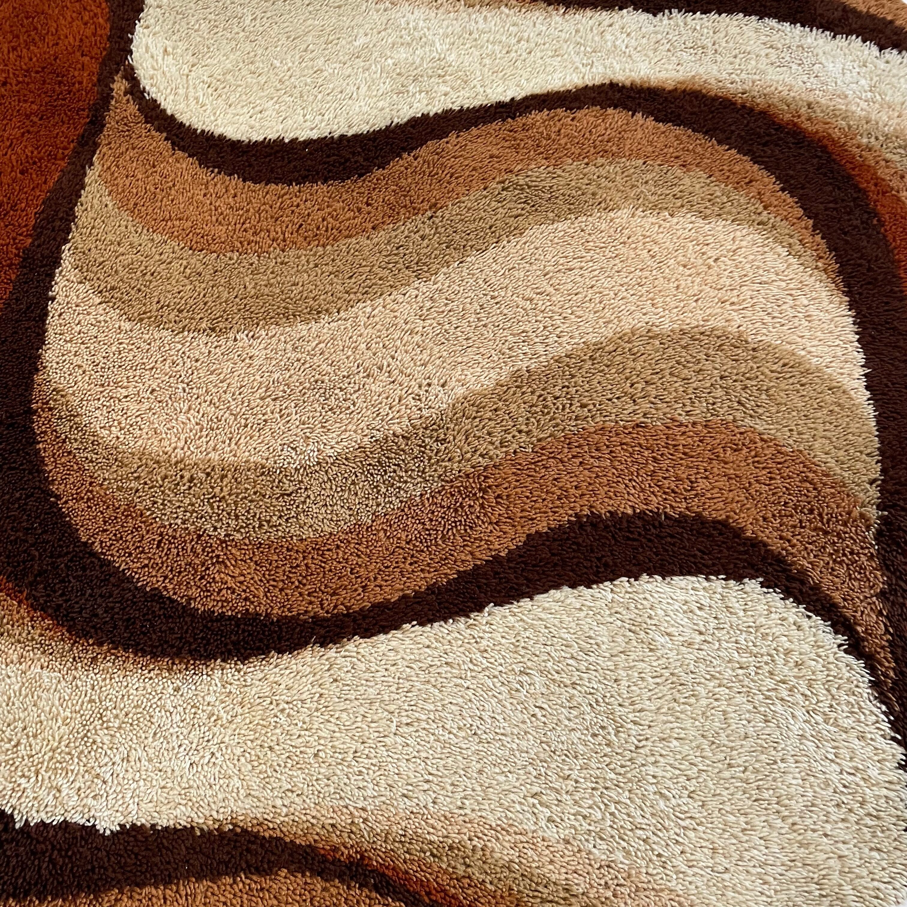 Vintage High Pile Rya rug by Prinstapijt Desso, Netherlands, 1970s