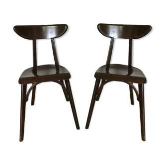 Pair of bistro chairs, circa 1950
