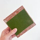 Vintage red marble ashtray