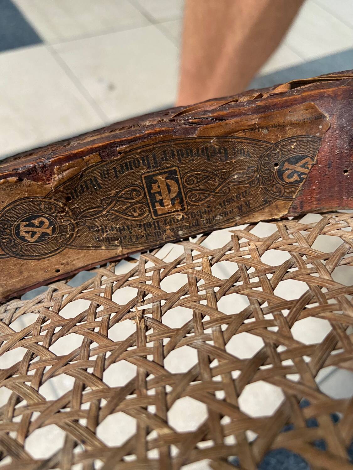 Set of 7 Thonet bistro chairs