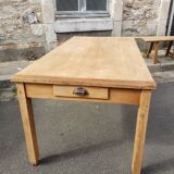 Table de ferme avec paire de bancs