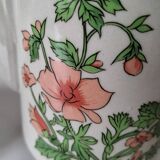 Vintage flowered stoneware teapot – 1970s