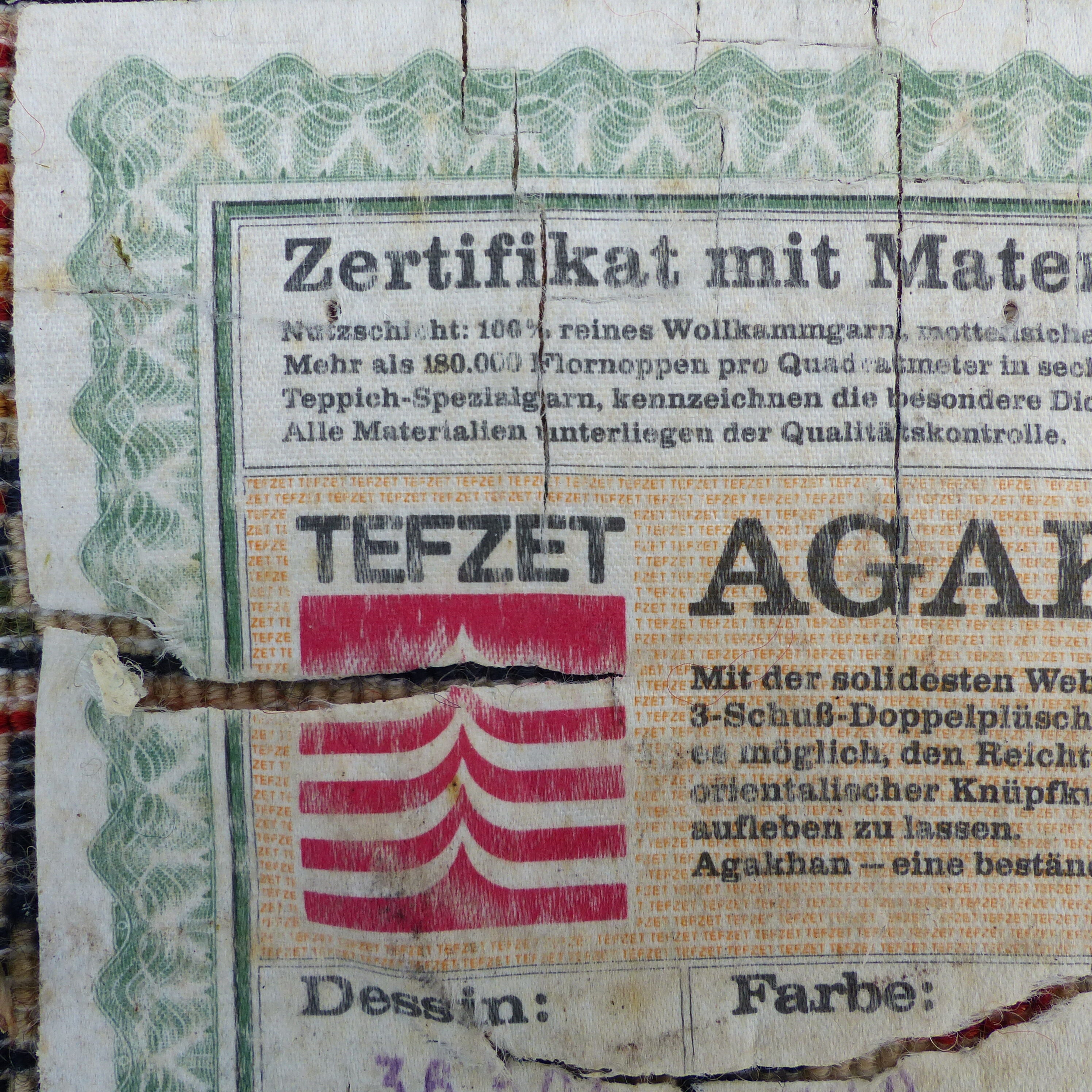 Tefzet oriental rug knotted hand wool on wool