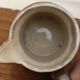 2 Old Small Glazed Ceramic Cream Pots/Enameled Decor