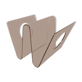 Plexiglas magazine holder Michel Dumas