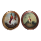 Pair of bird paintings