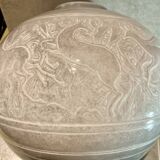 Large art deco ceramic vase by juliette mazaudois signed on the bottom