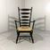Rustic brutalist high ladder back arm chair 1960’s