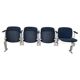 Mid-Century Four-Seater Bench Castelli, Axis 3000, Giancarlo Piretti, Italy, 1970s