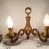 Applique 2 feux en laiton style Louis XVI