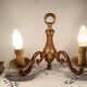 2-light brass wall light, vintage, Louis XVI style