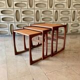 English trundle tables, Quadrille model by G-Plan