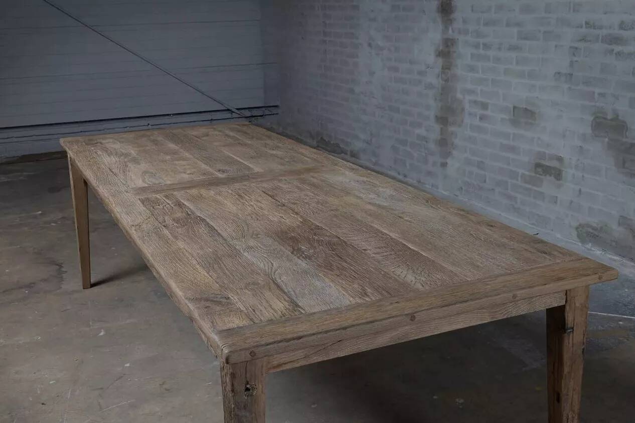 Solid oak farmhouse table Provence - 300 cm long