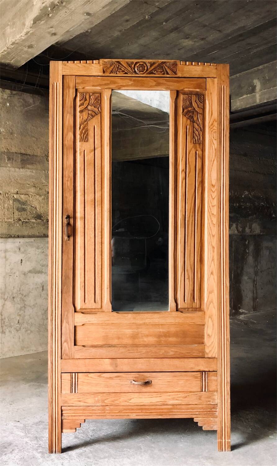 Antique Art Deco wardrobe / 1930