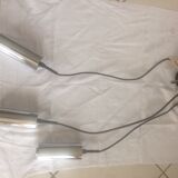 Suspension 3 lights 1970s in stainless steel