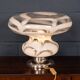 Vintage 20thc italian hand blown glass table lamp, murano c.1970