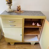 Buffet Mado vintage soft yellow and gray