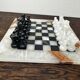 Jeu d'échecs vintage en marbre 21/21 cm