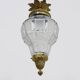 Louis XV style Hall lantern in bronze and glass globe. Around 1920