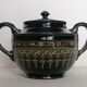 Gibson & Sons Victoria numbered enamelled faience sugar bowl